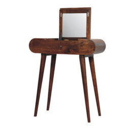 Artisan Furniture Solid Wood Mini Round Chestnut Fold Vanity - thumbnail 6