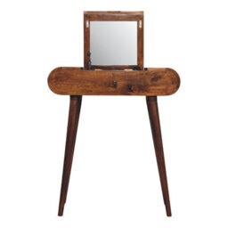 Artisan Furniture Solid Wood Mini Round Chestnut Fold Vanity - thumbnail 5