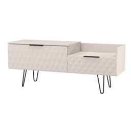 Anzio Matt Kashmir Media Unit With 2 Drawers, (H)51.6Cm X (W)127.9Cm X (D)39.3Cm - thumbnail 3