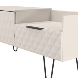 Anzio Matt Kashmir Media Unit With 2 Drawers, (H)51.6Cm X (W)127.9Cm X (D)39.3Cm - thumbnail 4