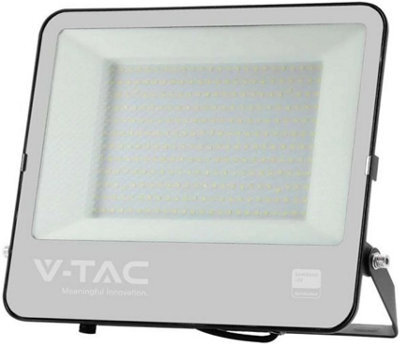 Vt-44201 200W Floodlight With Samsung Chip(1M Wire) Colorcode:6500K Black Body Grey Glass (135Lm/w)