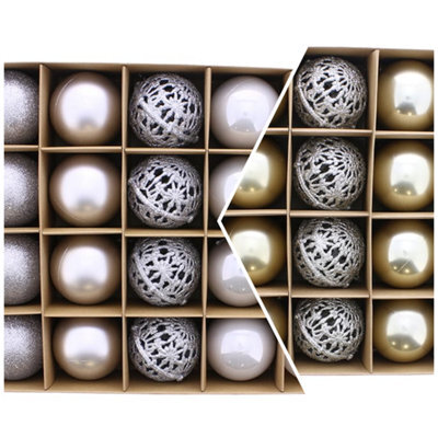 Prime Plus 20 Pcs Christmas Baubles Ornaments For Xmas Trees Decor Christmas Ball Ornaments - image 1
