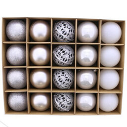 Prime Plus 20 Pcs Christmas Baubles Ornaments For Xmas Trees Decor Christmas Ball Ornaments - thumbnail 2