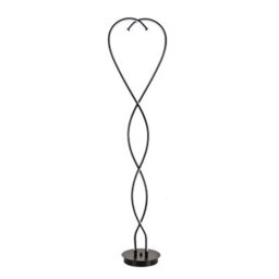 Living And Home Black Decorative Swirling Led Floor Lamp Floor Light Living Room Standing Light 155Cm - thumbnail 4