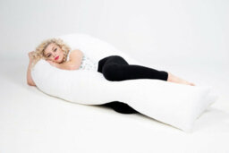 ARLinens U Shaped Pillow 9Ft Hollowfiber Filled Orthopedic Maternity Pregnency Long Full Body Support U Pillow (9 Ft) - thumbnail 5