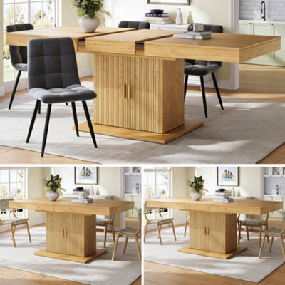 Matteo Extendable Dining Table With Integrated Storage, 140-180Cm - image 1