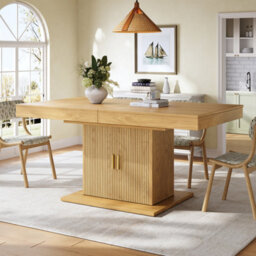 Matteo Extendable Dining Table With Integrated Storage, 140-180Cm - thumbnail 2