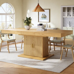 Matteo Extendable Dining Table With Integrated Storage, 140-180Cm - thumbnail 3