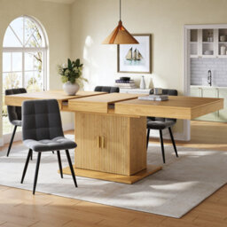 Matteo Extendable Dining Table With Integrated Storage, 140-180Cm - thumbnail 5