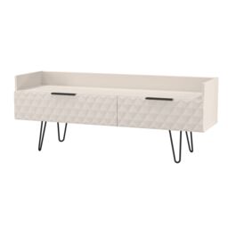 Anzio Matt Kashmir Media Unit With 2 Drawers, (H)50.1Cm X (W)128.2Cm X (D)39.4Cm - thumbnail 3