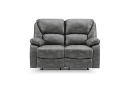 Home Detail Enoch 2 Seater Recliner Sofa, Dark Grey Faux Leather - thumbnail 4