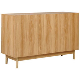 Wyld And Coco Boho Home 6-Drawer Chest With Rattan Front In Light Brown - Particle Board Construction - thumbnail 6