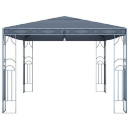 Walplus Gazebo Outdoor Beach Party Festival Camping Tent Canopy Wedding Marquee Awning400X300 Cm Anthracite - thumbnail 2