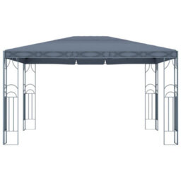 Walplus Gazebo Outdoor Beach Party Festival Camping Tent Canopy Wedding Marquee Awning400X300 Cm Anthracite - thumbnail 3