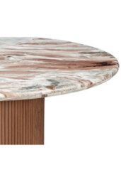 Yealmpton Round Marble Dining Table 100 Cm 4 Seater - thumbnail 4