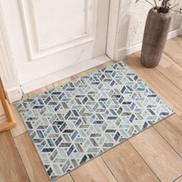 Ameha Non Slip Printed Rug Indoor/outdoor Floor Mat Zara Pattern 40X60 Cm Geometric Door Floor Mats - thumbnail 9