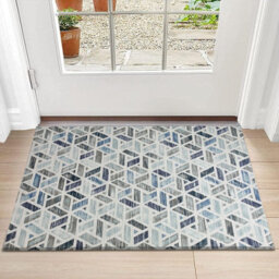 Ameha Non Slip Printed Rug Indoor/outdoor Floor Mat Zara Pattern 40X60 Cm Geometric Door Floor Mats - thumbnail 2