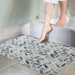 Ameha Non Slip Printed Rug Indoor/outdoor Floor Mat Zara Pattern 40X60 Cm Geometric Door Floor Mats - thumbnail 6