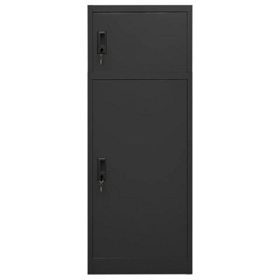 Berkfield Durable Saddle Cabinet Anthracite 53X53X140 Cm Steel - image 1