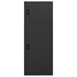 Berkfield Durable Saddle Cabinet Anthracite 53X53X140 Cm Steel - thumbnail 1