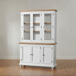 Statement Furniture Shire Glass Door White Display Cabinet Dresser - thumbnail 4