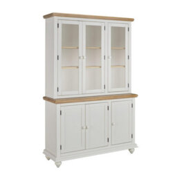 Statement Furniture Shire Glass Door White Display Cabinet Dresser - thumbnail 7