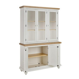 Statement Furniture Shire Glass Door White Display Cabinet Dresser - thumbnail 8