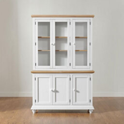 Statement Furniture Shire Glass Door White Display Cabinet Dresser - thumbnail 9