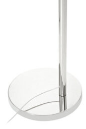 Orsina Nickel Finish Floor Lamp, Arched Metal Frame With Black Shade, Modern Tall Standing Lamp For Living Room - thumbnail 2