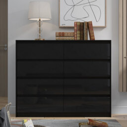 Harmin White 4 Drawer Chest Bedroom Furniture - Height 68.5 Cm X Width 60 Cm X Depth 40 Cm - thumbnail 8