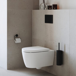 Smedbo Wall Mounted Toilet Brush And Container With Plastic Insert - thumbnail 3