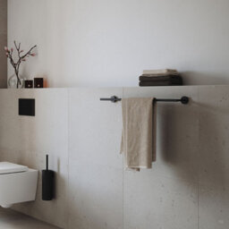 Smedbo Wall Mounted Toilet Brush And Container With Plastic Insert - thumbnail 2