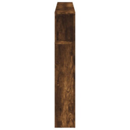 Berkfield Led Headboard Smoked Oak 160X18.5X103.5 Cm Engineered Wood - thumbnail 7