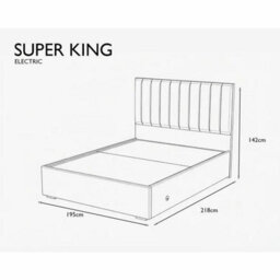 Xample Highgrove Swift Brown Fabric Full Ottoman Bed Frame With Storage, Headboard Included, Super King - thumbnail 2