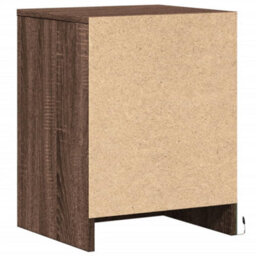 Berkfield Bedside Cabinets With Led Lights 2 Pcs Brown Oak Engineered Wood - thumbnail 8