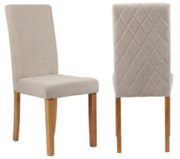 Oira Homes Modern Dining Table Set For 4 Dining Table With 4 Cream Velvet Chairs For Dining Room Furniture - thumbnail 3