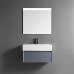 Homestylestore Black Grey Wall Mounted Waterproof Led Bathroom Mirror 750 X 680mm - thumbnail 2