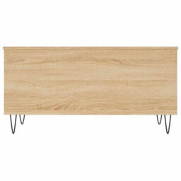Berkfield Modern Coffee Table Sonoma Oak 90X44.5X45 Cm Engineered Wood - thumbnail 6