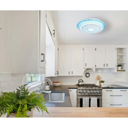 Luminosa Lighting Luminosa Lazaro Integrated Led Semi Flush Ceiling Light Blue Matt Led 2700-6000K - thumbnail 8