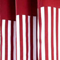 Homescapes Thick Red Stripe Ready Made Eyelet Curtain Pair, 137 X 228 Cm Drop - thumbnail 3