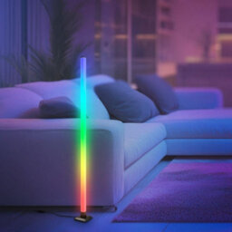 Briloner Rgb Gaming Led Floor Lamp Music Sync Usb-C Ambience Standing Tube Light 150Cm - thumbnail 8