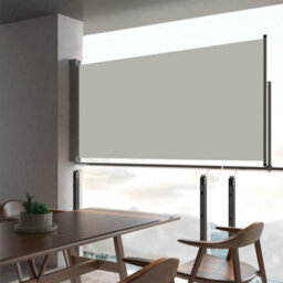 Berkfield Patio Retractable Side Awning 80X300 Cm Cream - thumbnail 1