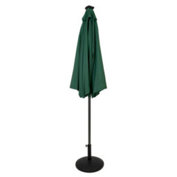 MonsterShop Led Tilt Parasol 2.7M Green Umbrella With Base Garden Patio Sun Solar Lights - thumbnail 2