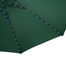 MonsterShop Led Tilt Parasol 2.7M Green Umbrella With Base Garden Patio Sun Solar Lights - thumbnail 8