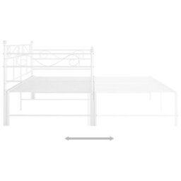Berkfield Pull-Out Sofa Bed Frame White Metal 90X200 Cm - thumbnail 5