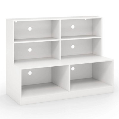 Entryway White Shoe Cabinet 2-In-1 Storage Cabinet & Shoe Bench Combo - image 1