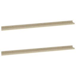 Berkfield Wall Shelves 2 Pcs Sonoma Oak 115X9X3 Cm - thumbnail 2