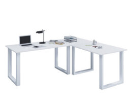 Vcm Desk Lona White / White H. 76 X W. 220 X D. 190 Cm - thumbnail 1