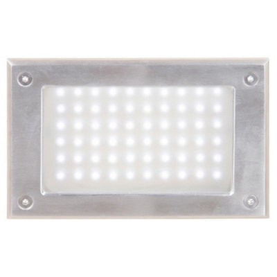 Luminosa Lighting Luminosa Outdoor Recessed Wall Light Stainless Steel Ip65