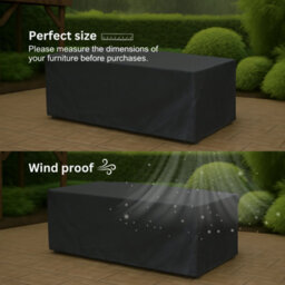 Home Source Duracover 170Cm Waterproof & Uv Resistant Large Outdoor Furniture Patio Rattan Set Cover - thumbnail 6